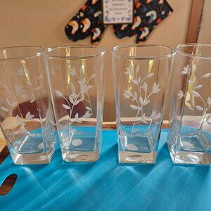 princess house heritage drinking glasses set of four